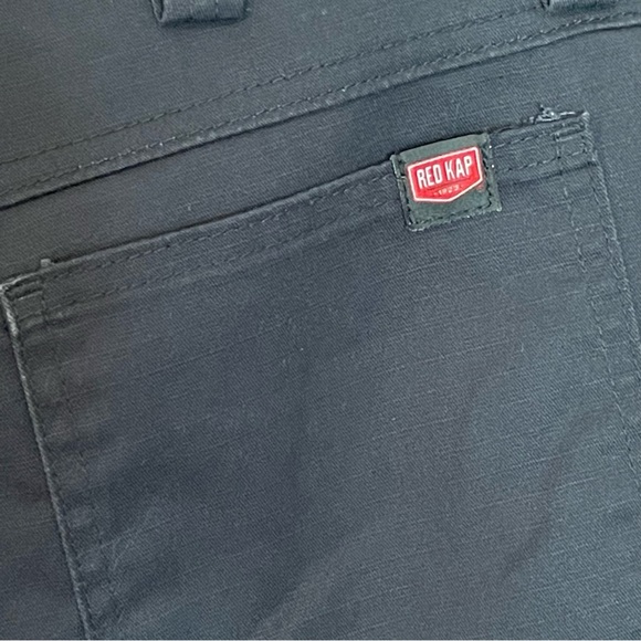 Red Kap Black Utility Work Crew Shorts Side Pocket, size 34 - Picture 4 of 6